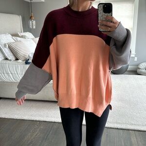 Free people block color sweater